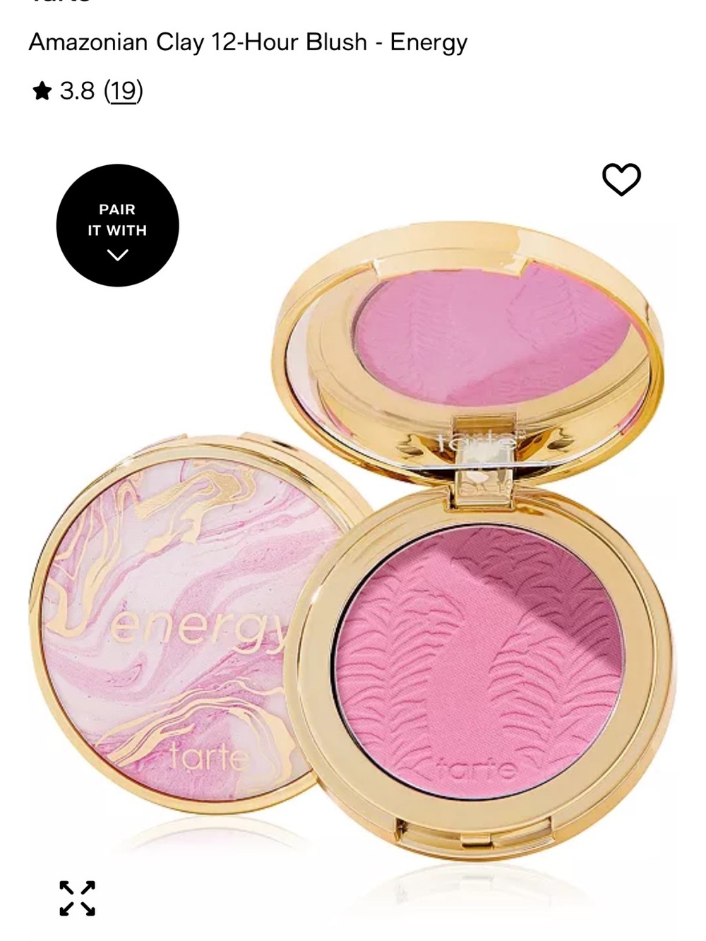 tarte Amazonian Clay Blush — Bright Pink